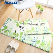 ADQKCLY зеленый лист ковровое покрытие письма печатаются водопоглощение кухня комнаты коврик для ванной коврик 40*60 см /50*80 см колодки