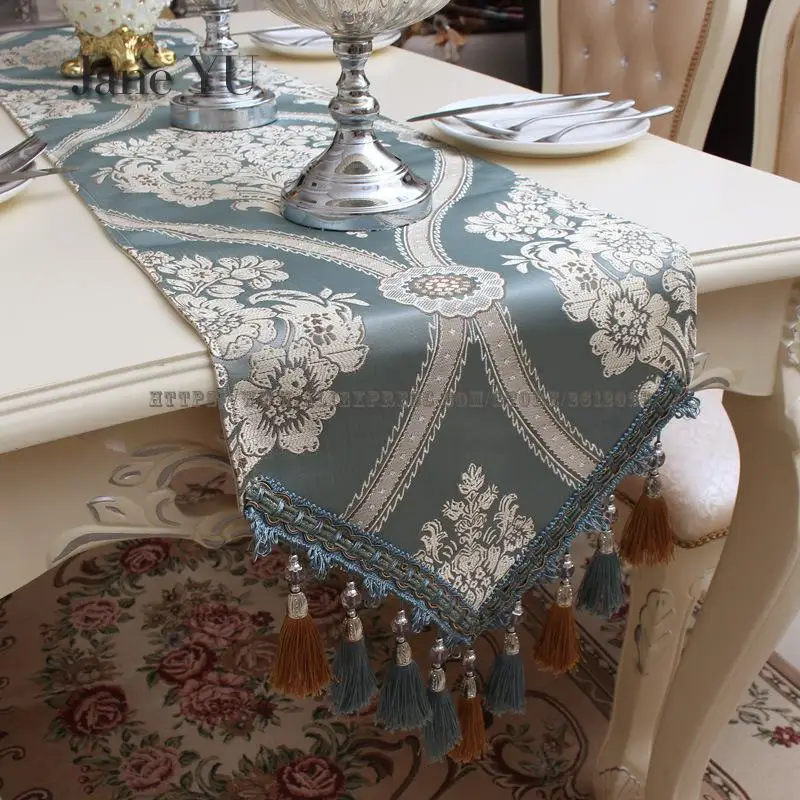 

JaneYU Tablecloth High-grade Luxury Tea Table Flag Tablecloth Fashion Fabric Cabinet table runner