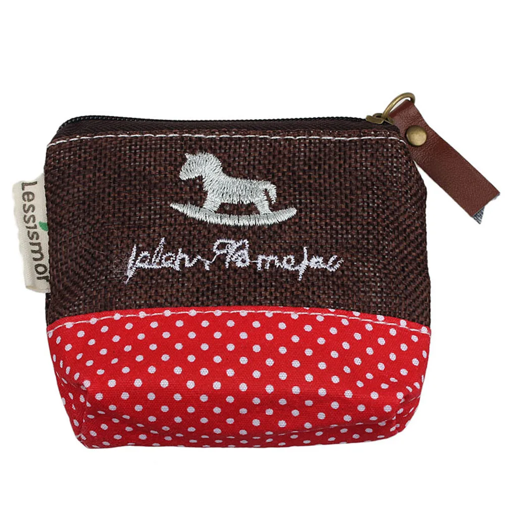 

2018 Hot New Fashion Light High Quality Women Girls Small Canvas Purse Zip Wallet Coin Case Bag Handbag Key Holder