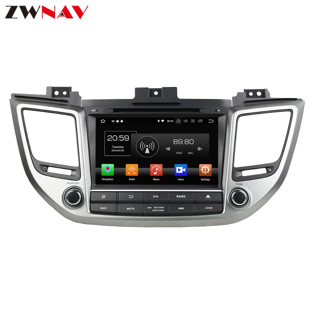 Cheap 8 inch Car CD no DVD player Android 8.0 Car GPS navigation for HYUNDAI TUCSON / IX35 2015 radio mirror video player 5
