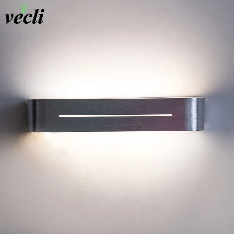 Современный алюминиевый светодиодный настенный светильник для гостиной, спальни, освещения ванной комнаты, как украшение настенного бра, 90-260 В, lamparas de pared bra