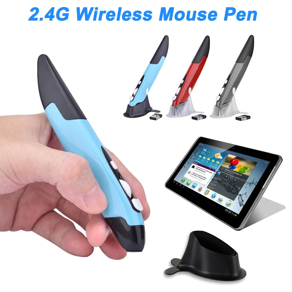 Новая Горячая 1 шт. Беспроводная мини-мышь ручка 2,4G 4 кнопки USB эргономичный дизайн для компьютера ноутбука NV99