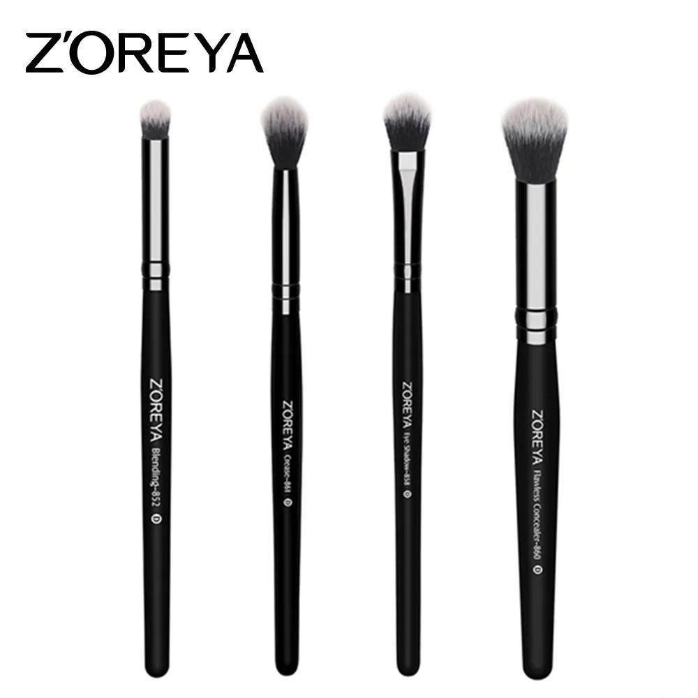 

4pcs/set Professional Makeup Brushes Eyeshadow Blending Crease Concealer Cosmetic Brushes Tools Kits Make Up Brush Maquiagem