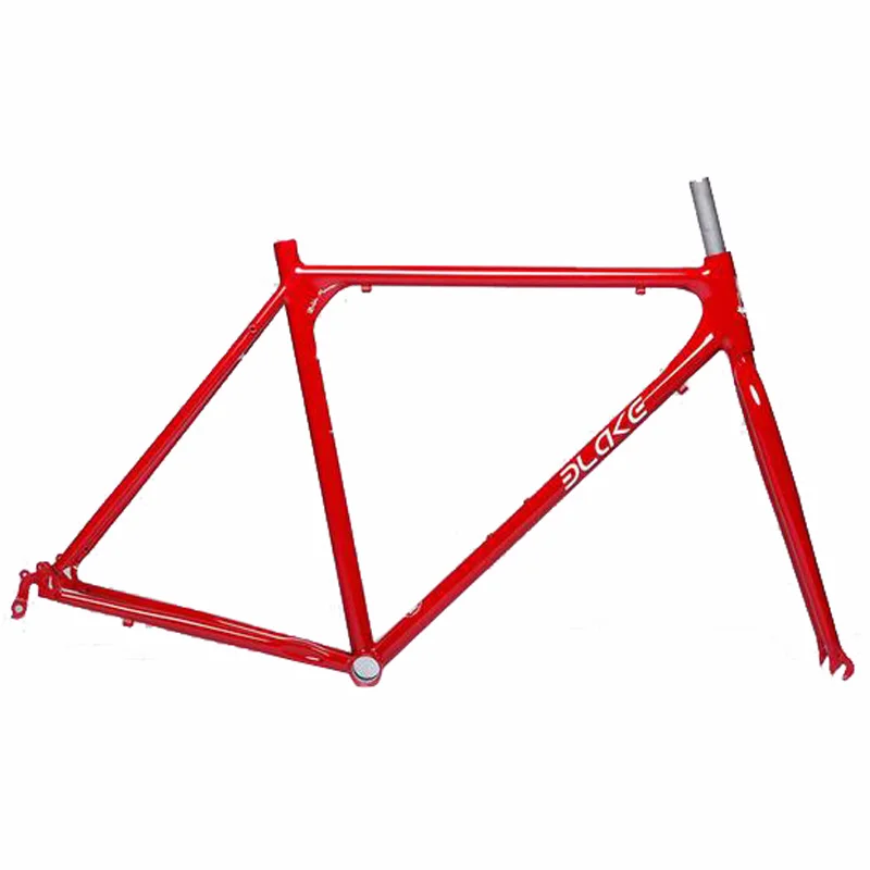 Excellent Fixed Gear Bicycle Frame Bike Accessories  Steel Frame 53/48cm Road Bike Frameset  Match Fork 4