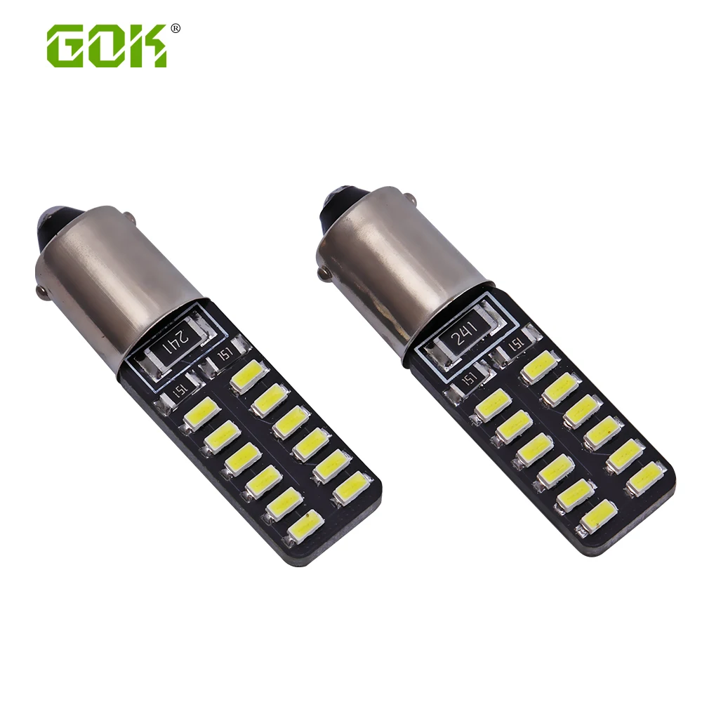 2 шт./лот бесплатная доставка Автомобильные светодиодные лампы BA9S canbus T4W LED W5W Canbus