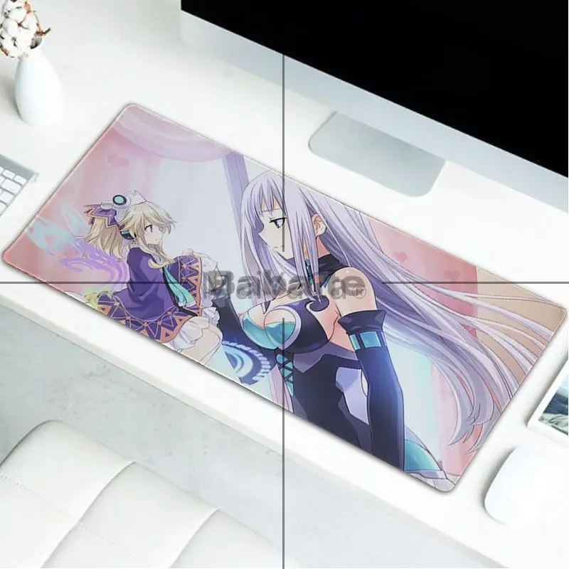 MaiYaCa красивый аниме Hyperdimension Neptunia компьютерный ноутбук Аниме Коврик для мыши Высокое качество DIY картина с замком края - Цвет: LockEdge 30x80cm