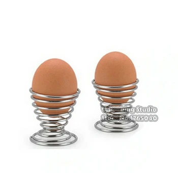 

Stainless steel egg Holder ,Kitchen Egg Tools Stainless steel Spring egg carrier Holder Bracket Set 100pc/lot