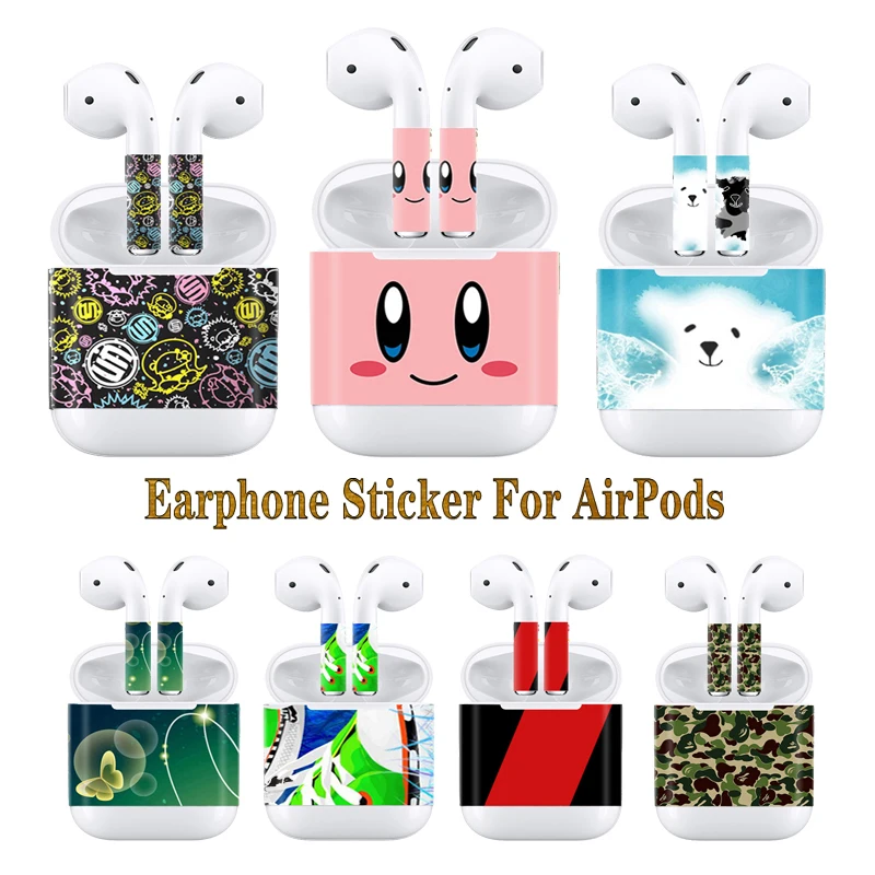Профессиональные фабричные Поставки кожи стикер для Apple Airpods виниловые наклейки