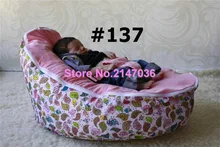 Pink birds baby bean bag chairs/insects design baby bean bag chair, kids beanbag furniture, fashion baby seat