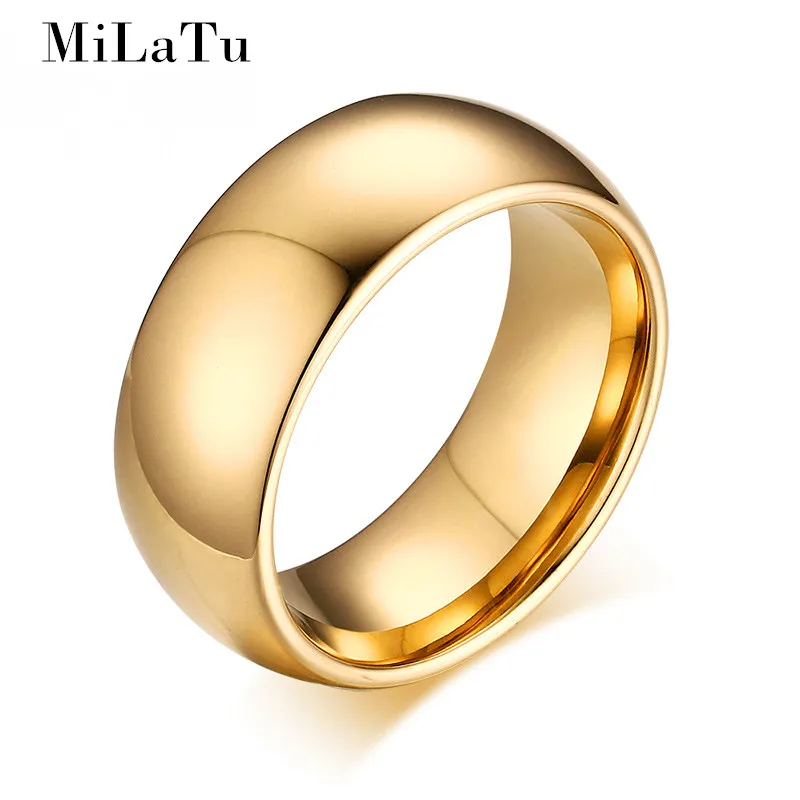 

Wholesale Fashion Gold-color Tungsten Rings For Women Men Wedding Engagement Ring Jewelry US Size 5 to 13 R508G