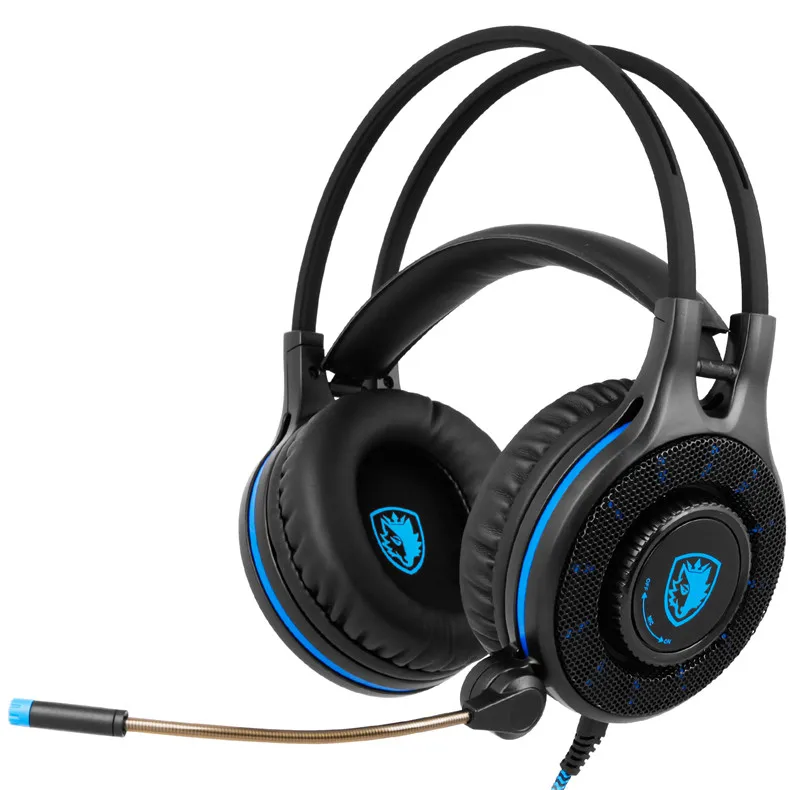 Sades SA936 Gaming Headphones Stereo Game Headset casque with Microphone Led Light for 2016 New Xbox one PS4 PC Laptop iPad iPod (2)