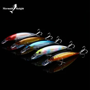 

Mermaidknight fishing lures 110mm 14g minnow Plastic Deep Sea Fishing Floating Tackle CrankBait With Hooks Bass Artificial Bait