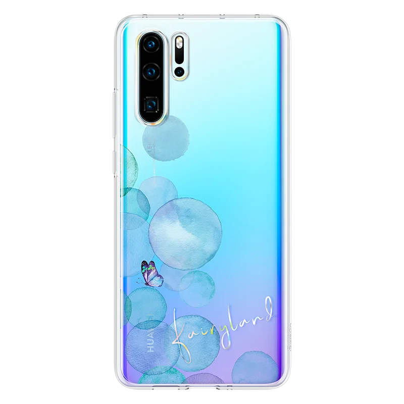 Huawei P30 Pro прозрачный чехол P30Pro двухслойный узор прозрачный чехол huawei P30 Pro прозрачное покрытие мягкий термополиуретановый полностью закрытый чехол Чехол