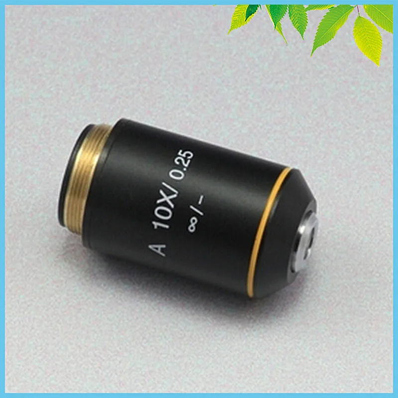 

10X Achromatic Infinity Objective Lens for Biological Microscope Can be Used on Zeiss Olympus Infinity Microscope