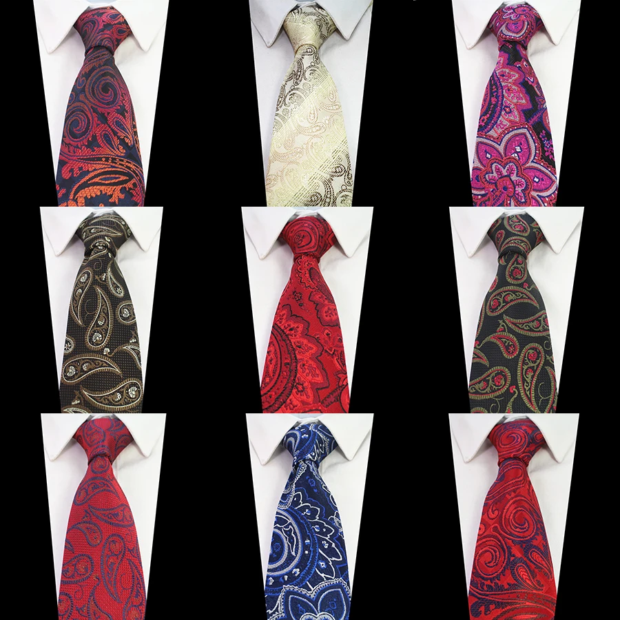 Extra Long Sized Necktie in Dark Blue and Red