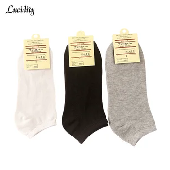 

6Pair/lot=12pieces Comfortable Striped Cotton Socks Fashion Man Slippers Short Ankle Socks in Colour Men Socks High Qualit