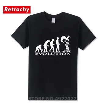 Camiseta BMX Freestyle Evolution para hombre, camiseta de ciclismo de montaña, camiseta de Hip Hop, camiseta Hipster de bicicleta de montaña natural, equipo de grupo