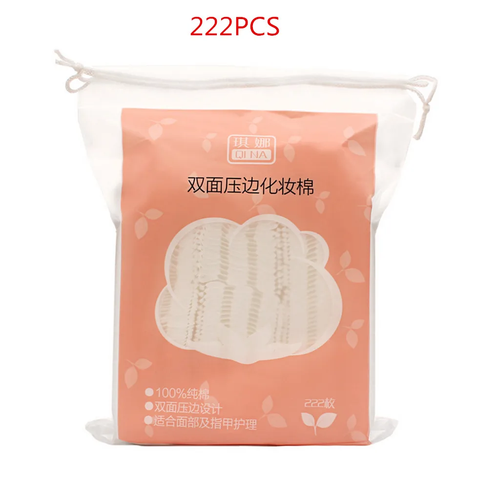 

50/100/222PCS Thick Facial Double Effect Cleansing Makeup Cotton Soft Eye Shadow Mascara Removal Cotton Pads Face Puff