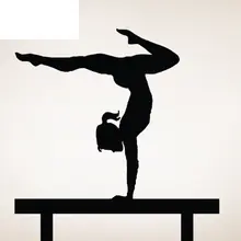 Gym Sticker Balance Beam Fitness Decal Body-building Posters Vinyl Wall Decals Pegatina Quadro Parede Decor Mural Gym Sticker