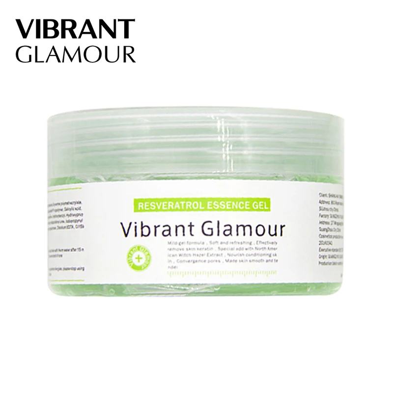 

VIBRANT GLAMOUR Resveratrol Gel Face Mask Cream Cleaning Whitening Skin Moisturizing Brightening Anti Aging Skin Care Mask TSLM1