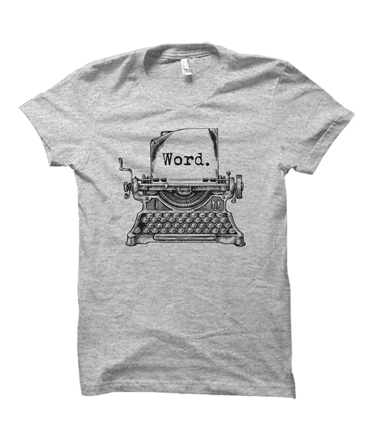 

2019 Hot sale Fashion Word Typewriter Distressed Adult T-Shirt Tee shirt