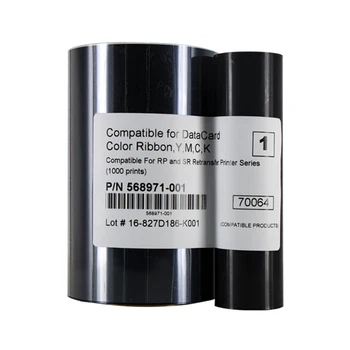 

568971-003 Printer FiIm Ribbon For Datacard SR200 Card Printer Replacement Printer Spare Parts, Print 1000 Images,Free Shipping