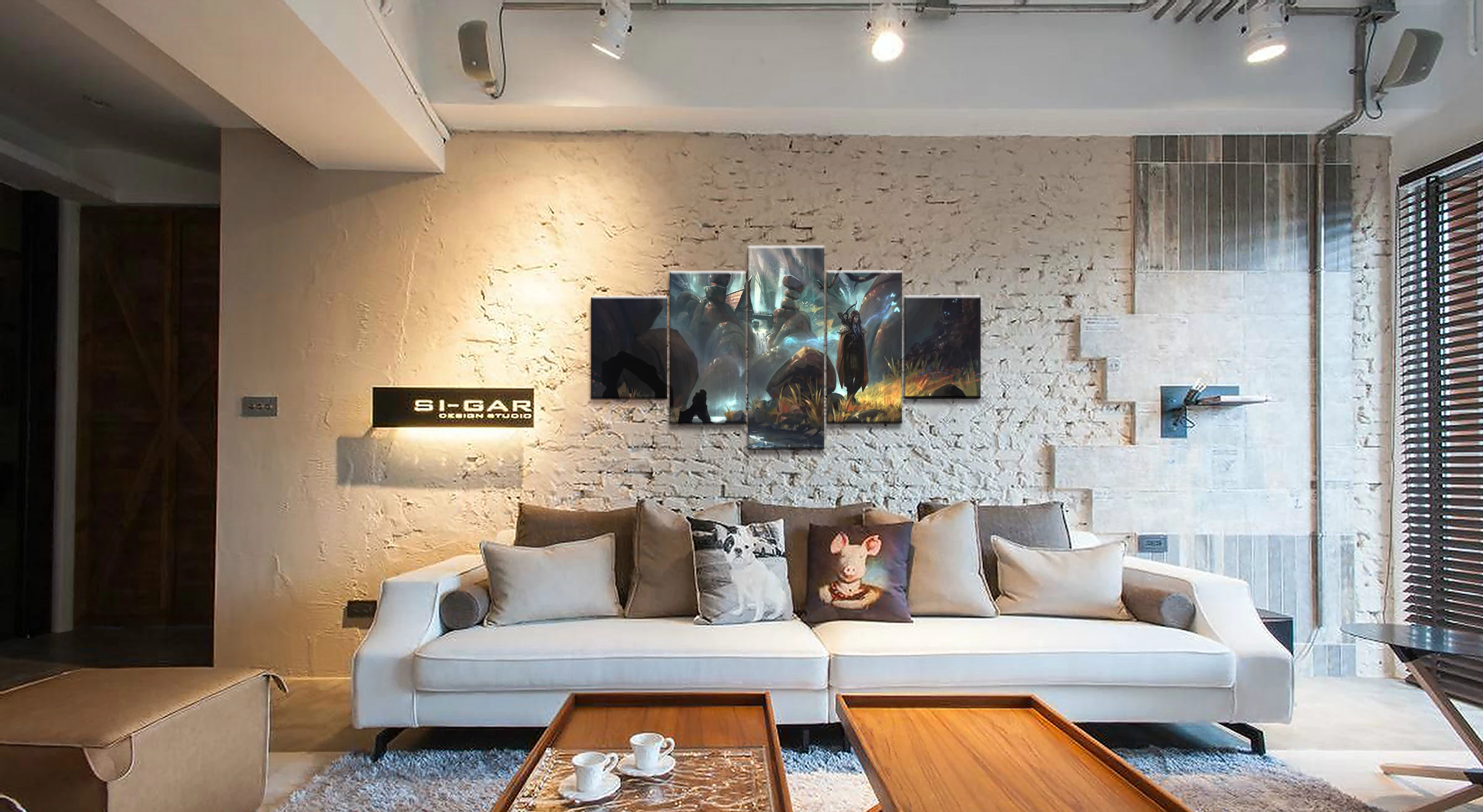 5 Piece Video Game WOW Warcraft DOTA 2 Painting Poster Decorative Mural Art Room Wall Decor Canvas