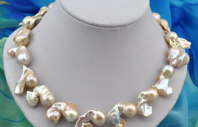 

0001114 baroque pink reborn keshi pearl necklace