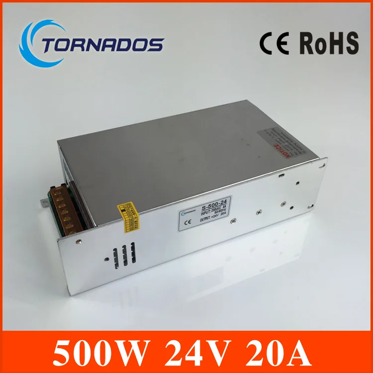 Светодиодный импульсный источник питания 24 в 500 Вт трансформатор 110VAC-220VAC 24VDC