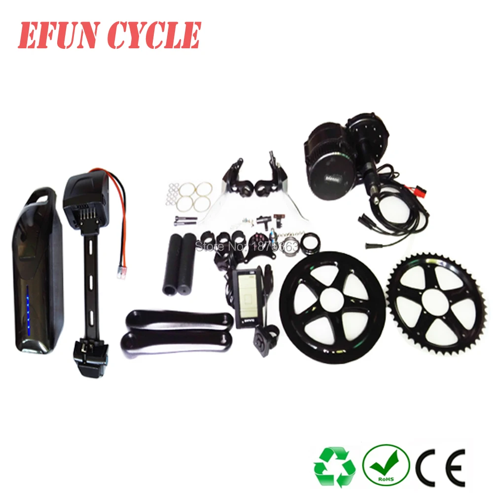 

Free shipping new 48V 14Ah dolphin down tube ebike battery Li-ion ebike battery with BBS02 48V 500W mid drive motor kits