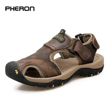 Мужские сандалии натуральный спилок, кожа, мужские пляжные римские сандалии, брендовая мужская повседневная обувь, Вьетнамки, мужские шлепанцы, кроссовки, летняя обувь