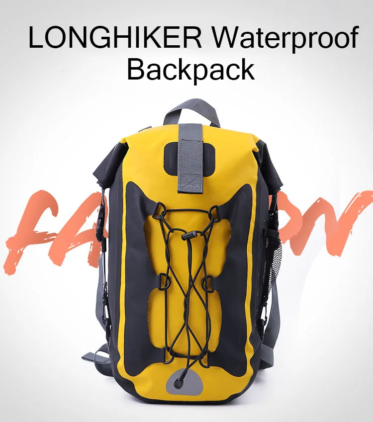 20L LONGHIKER ПВХ треккинг водонепроницаемый водостойкий рюкзак сумка для воды для спорта плавания морской пляж рафтинг Велоспорт рюкзак сумка