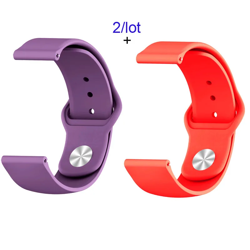Purple-Red Для Xiaomi Amazfit GTS браслет Amazfit Bip ремешок для часов Amazfit GTR 42 мм силиконовый ремешок для часов - Цвет: Purple-Red