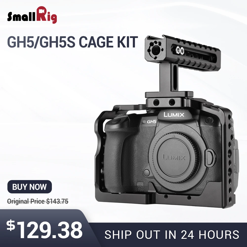 Mega Promo Smallrig Camera Gh5 Dual Aluminum Cage Kit For