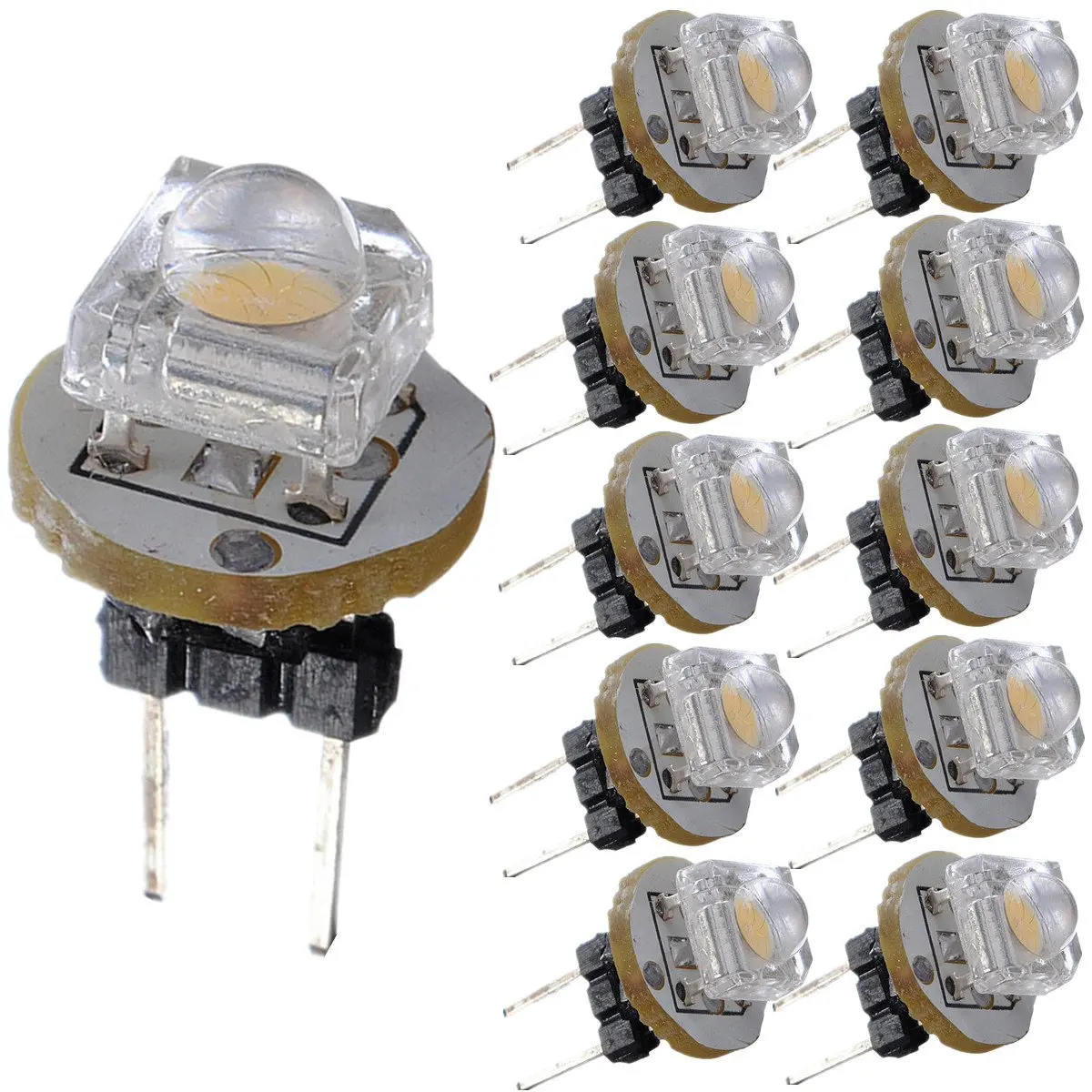 

10Pcs G 4 LED SMD 0.2W 12 V LED Lamp Warm White Reading Light 180 Degree RV Camper Boat Lamps LED Lamp Bulb