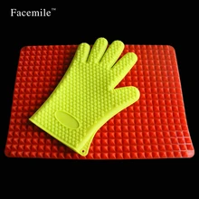 microwave oven bakeware Silicone Baking Mats Pads Cooking Mat Oven Baking Gloves Kitchen Set