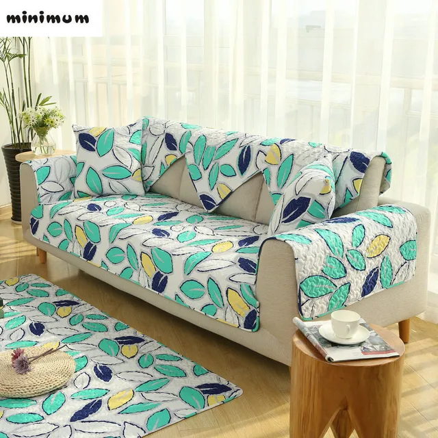 American Style Combination Leather Sofa Cover Cotton Cloth Fabrics American Style Combination Leather Sofa Cover Cotton Cloth Fabrics Four Seasons Universal Mat Non Slip Cushion Season