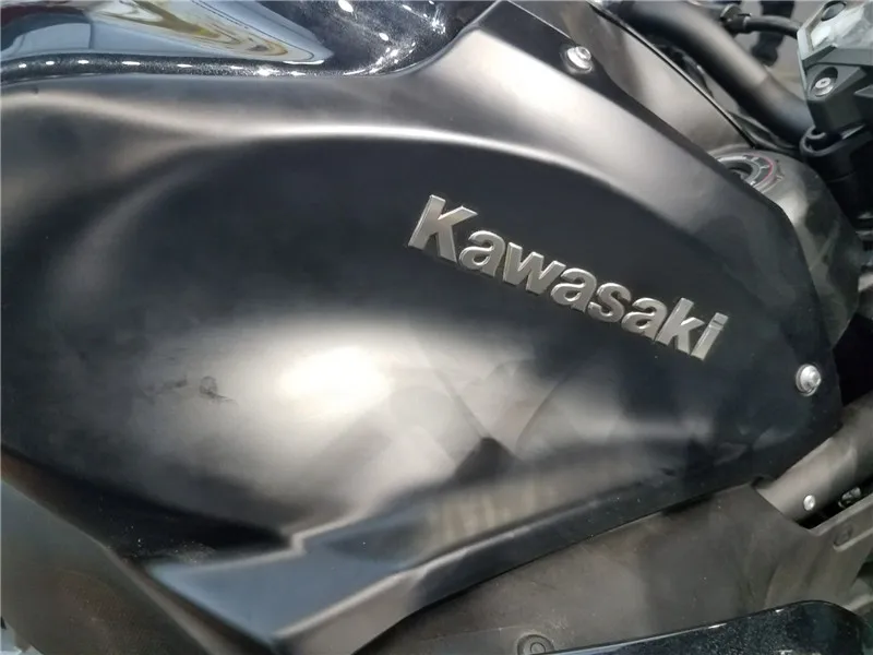 

3D silver Sticker for Kawasaki NINJA 250R 300R ZX6R ZX R6 636 ZX10R Z1000XS Z1000 Z800 ZX7R ZX9R ER6N ER6F sides decal stickers