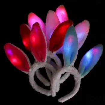 

Cute Bunny Ears Headband Hair Hoop Headpiece Hairdress for Party Costume (Random Color)