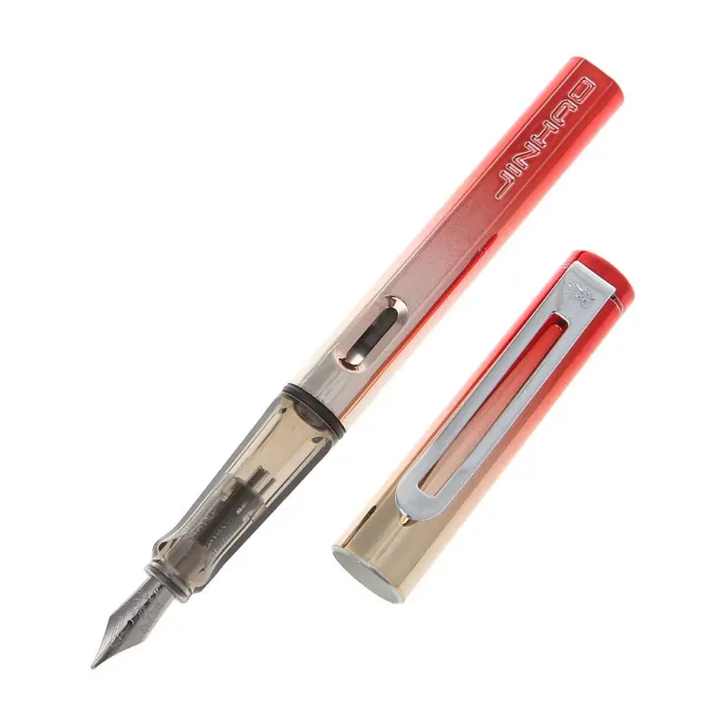 0,5 мм модная перьевая ручка бизнес-Студенческая дополнительный тонкий наконечник каллиграфия офисные принадлежности пишущий инструмент C26 - Цвет: Colorful red