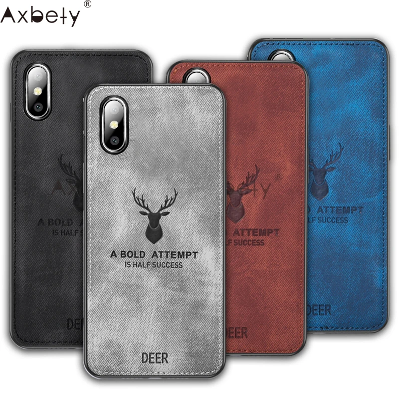 

Axbety a2 Cover For xiaomi mi a2 lite case for xiaomi mi 6x/miax 3 pro case elk Pattern silicon case Fashion Cloth Texture Case