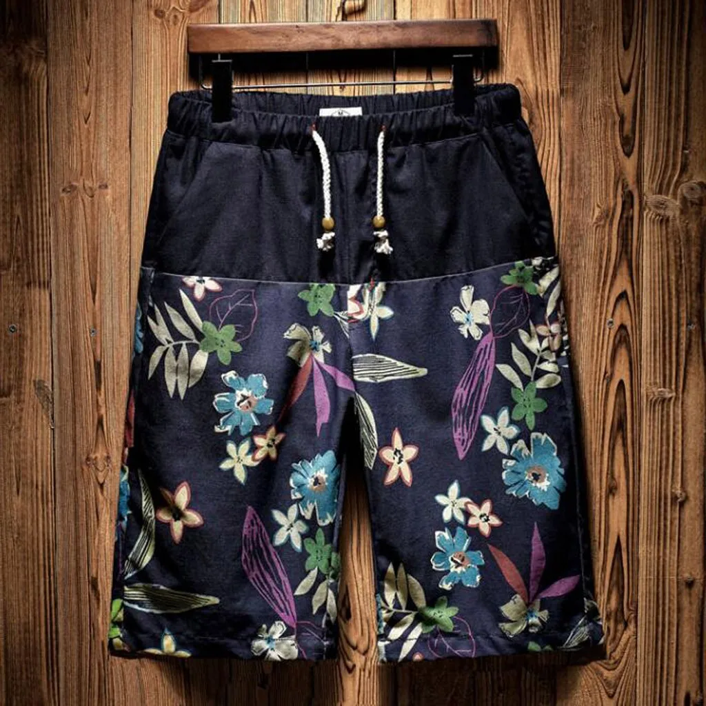 Шорты мужские Pantalones Cortos Hombre модные с ремешками Гавайские подходят спортивные мягкие повседневные шорты Spodenki Meskie короткие мужские шорты