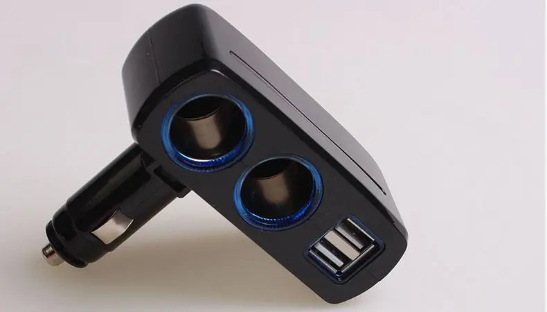 2.1A 1A Dual USB Car Charger Aluminum Alloy Universal Intelligent Charging Auto Charger For iPhone Samsung Mobile Android Phone