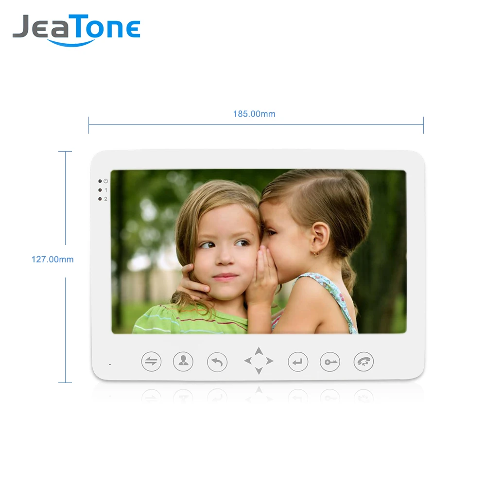 JeaTone 7" LCD Video Door Phone Intercom Doorbell + Analog Camera + PIR Alarm Home Security System Motion Detection Surveillance
