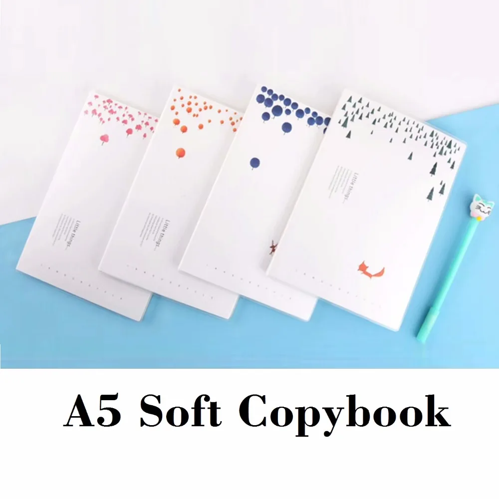 

A5 Cute Notebook Kawaii Little Things Plastic Cover Notebook 206*142mm, 80 sheets/ 160 pages