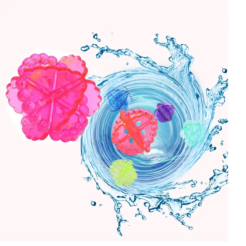 

Laundry Ball 4pcs Strong Detersive Ability Ball Reusable Silicone Washer Cleaning Ball Don't Hurt Clothes EPE003