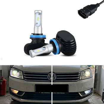 

2x Canbus 6000k White 8000lm H8 Led DRL For Passat B7 Variant (2014)