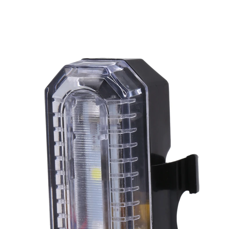 4 Modes LED Bicycle Cycling Rear Tail Night Light USB Rechargeable red&white Lamp