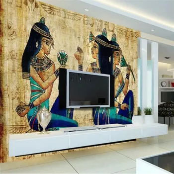 

Ancient Egyptian wall painting characters background wall professional production mural wallpaper custom poster photo wall