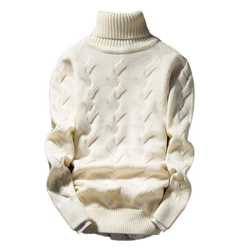 

2019 new turtleneck fashion trim shows personal charm men weater